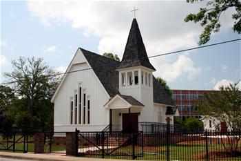 Historic Christ Church Building with Steeple