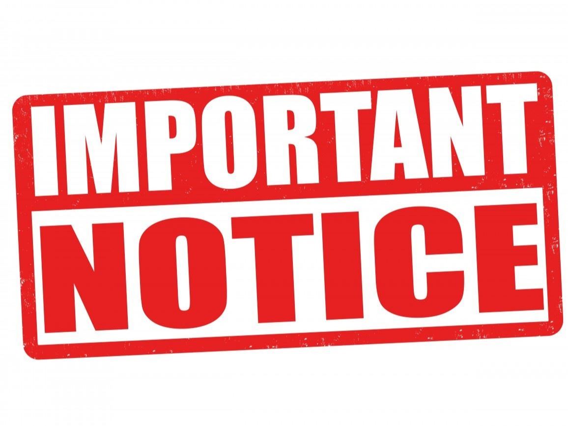 Important Notice clipart