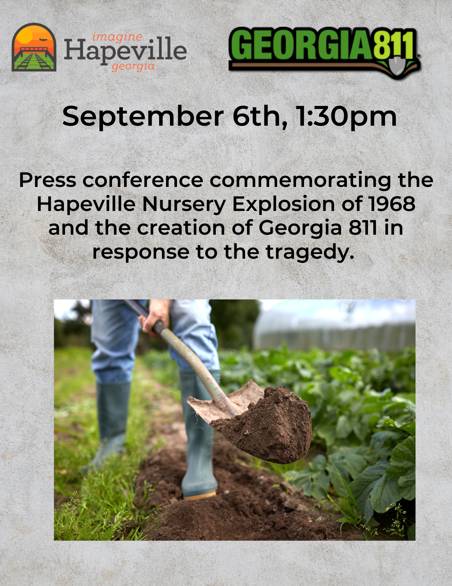 Press conference commemorating the Hapeville Nursery Explosion of 1968 and the creation of Georgia 8