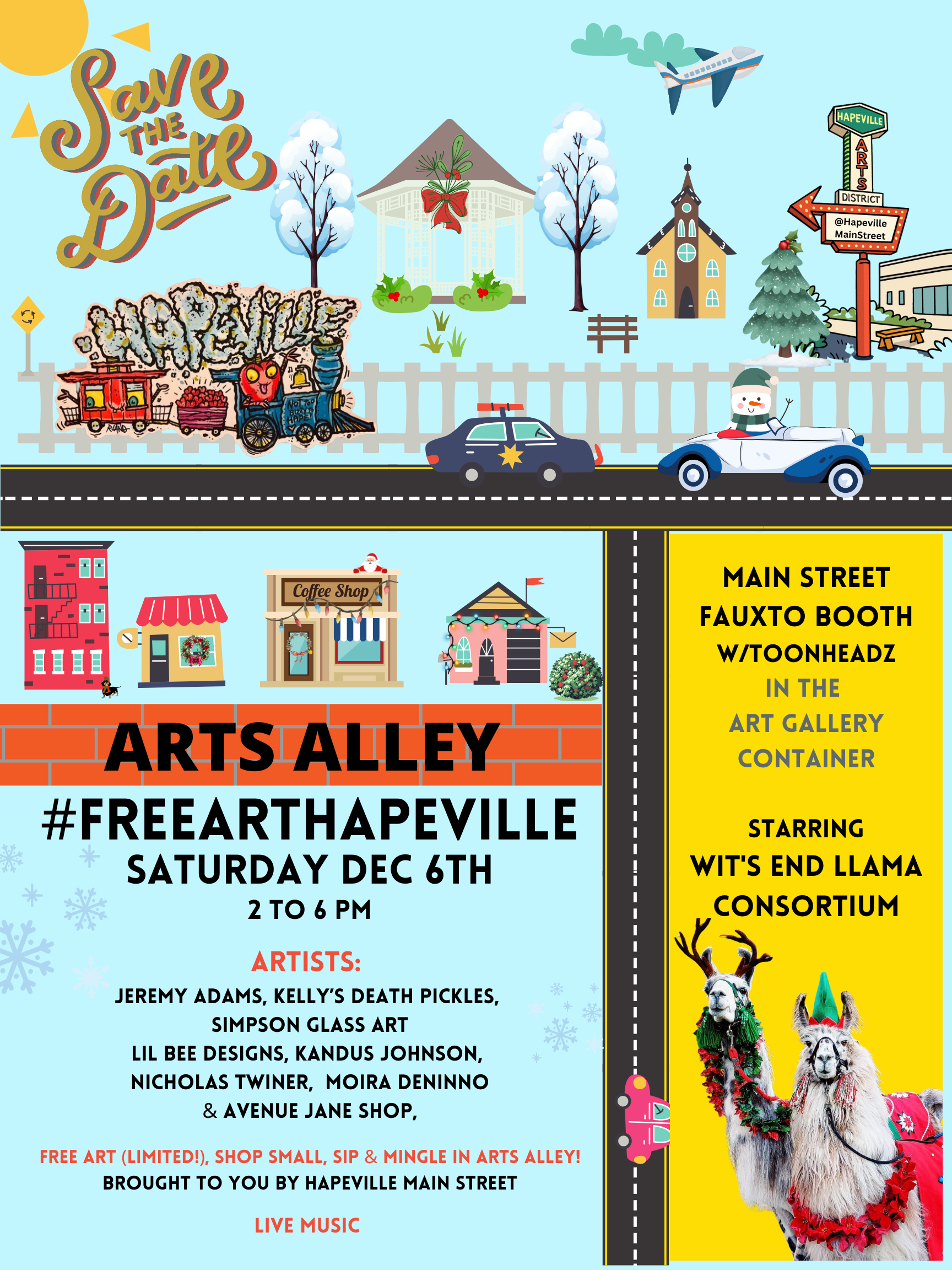 Save the Date 2025 Art Flyer